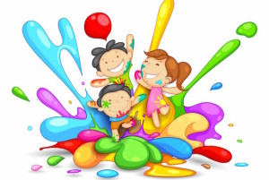 Cute-Childs-Plying-Holi