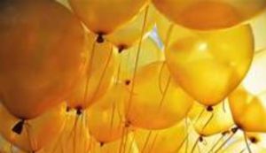 yellow balloons
