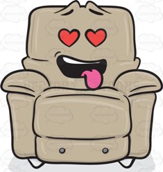 Love Struck Stuffed Chair Emoji